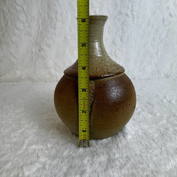 Artisan Studio Ceramic Clay Pottery Bud Vase Signed Jackie Brown 95' - Picture 5 of 7